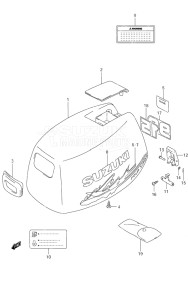 Outboard DF 9.9 drawing Engine Cover