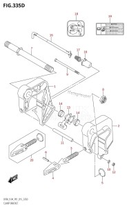 DF9.9A From 00994F-510001 (P01)  2015 drawing CLAMP BRACKET (DF9.9AR:P01)