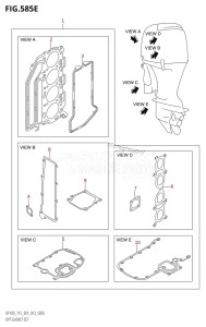 DF115T From 11502F-210001 (E01 E40)  2012 drawing OPT:GASKET SET (DF115Z:E01)