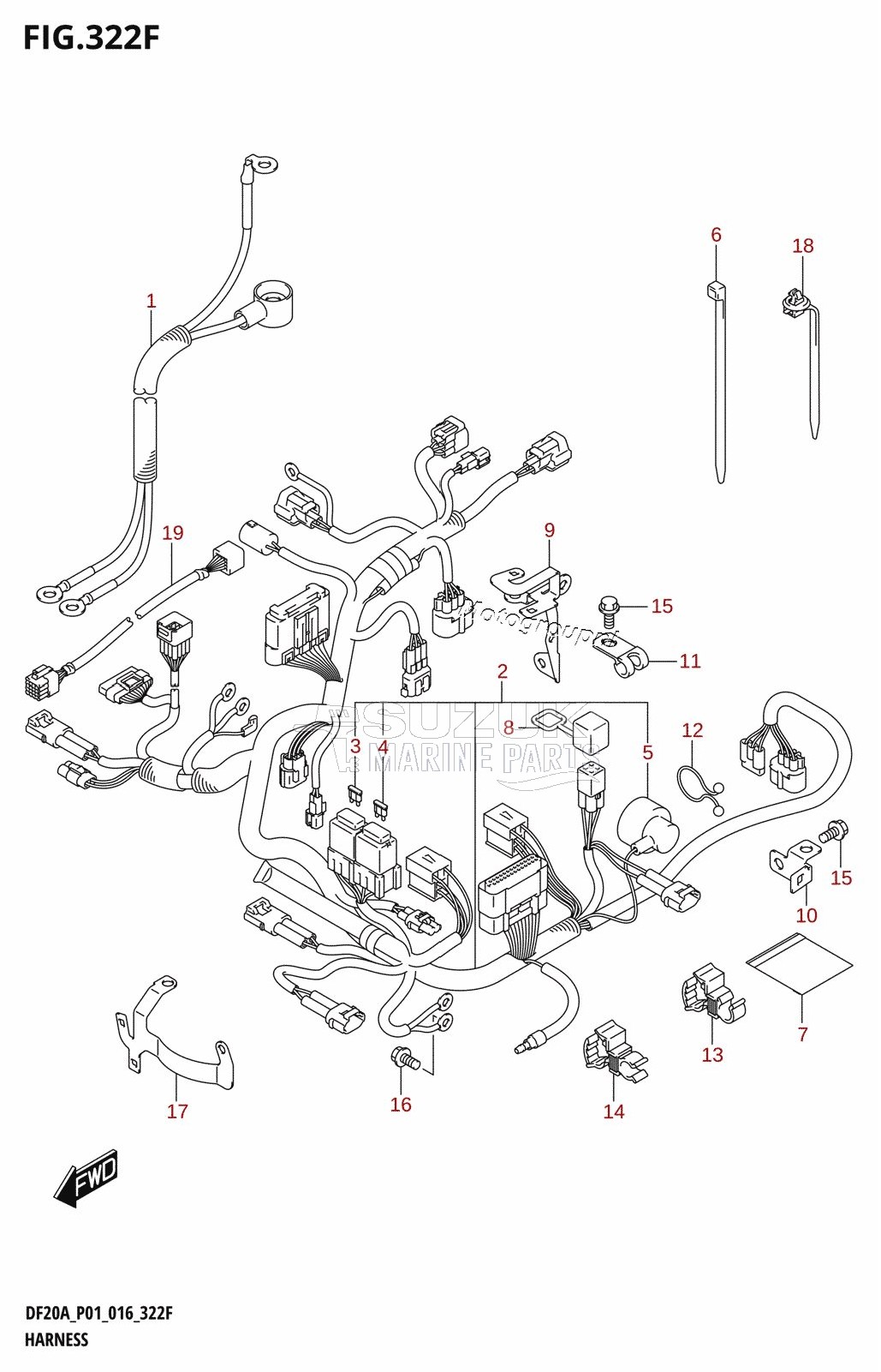 HARNESS (DF15AT:P01)