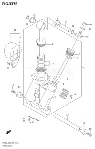 10003F-410001 (2014) 100hp E03-USA (DF100AT) DF100A drawing TRIM CYLINDER (DF140AZ:E03)