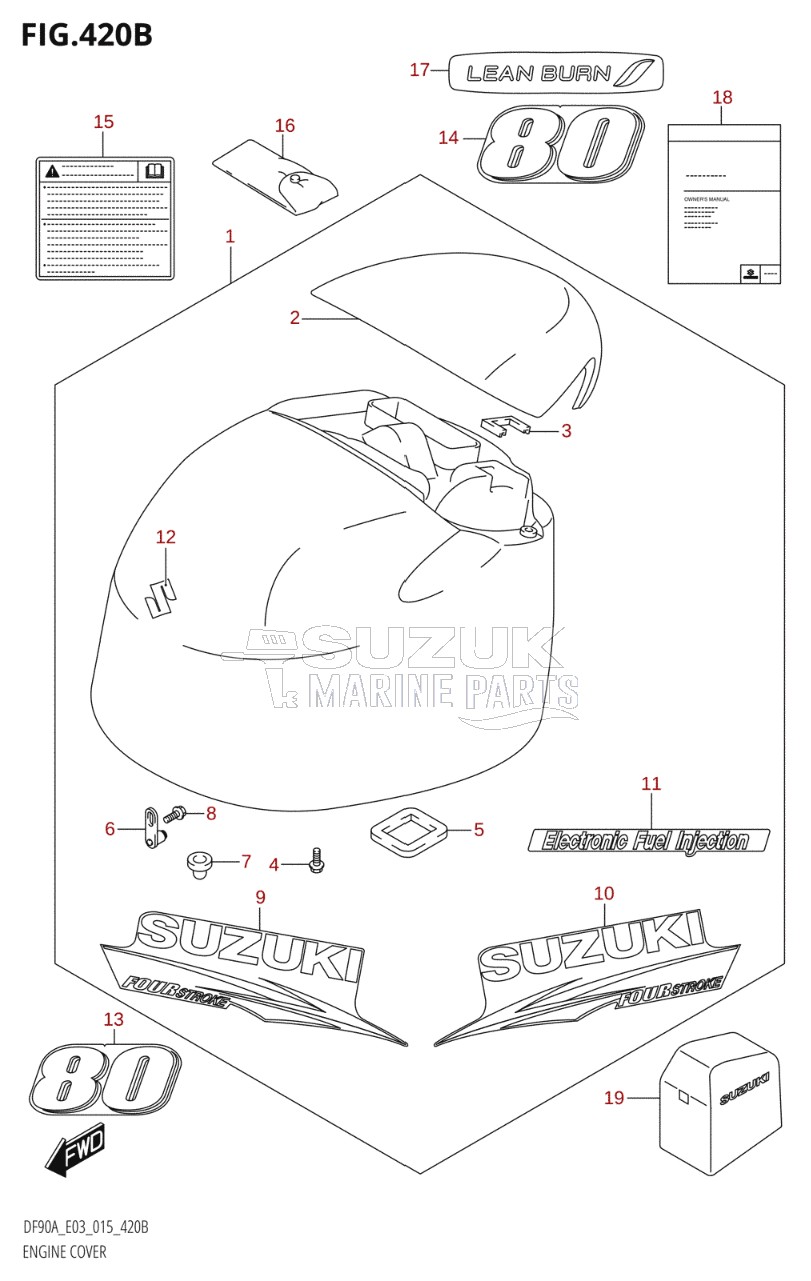 ENGINE COVER (DF80A:E03)