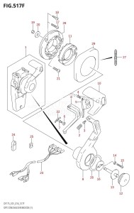 DF175TG From 17502F-610001 (E01 E40)  2016 drawing OPT:CONCEALED REMOCON (1) (DF175T:E40)