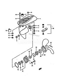 DT3.5 From 0351-001001 ()  1986 drawing GEAR CASE