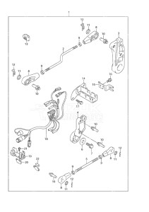 Outboard DF 30 drawing Remocon Parts Set