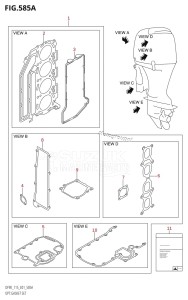 DF100 From 10002F-110001 (E01)  2011 drawing OPT:GASKET SET