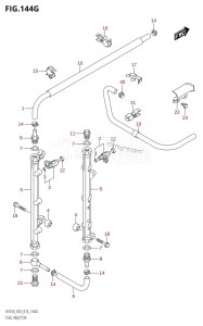 DF225T From 22503F-610001 (E03)  2016 drawing FUEL INJECTOR (DF250ST:E03)