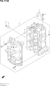 04003F-410001 (2014) 40hp E01-Gen. Export 1 (DF40A  DF40AQH  DF40ATH) DF40A drawing CYLINDER BLOCK