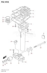 DT40 From 04005K-710001 ()  2017 drawing EXHAUST TUBE (DT40W:P40)