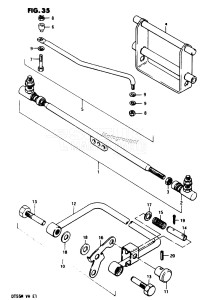 DT55 From 05502-601167-602146 ()  1986 drawing OPT : TIE ROD