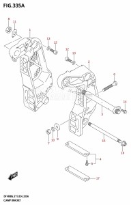 DF140BG From 14004F-440001 (E11 - E40)  2024 drawing CLAMP BRACKET ((DF115BG,DF115BZG):E11)