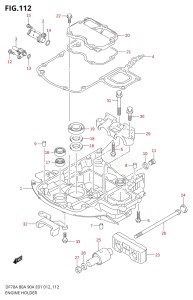 07003F-210001 (2012) 70hp E01 E40-Gen. Export 1 - Costa Rica (DF70A  DF70AT / DF70ATH  DF70ATH) DF70A drawing ENGINE HOLDER