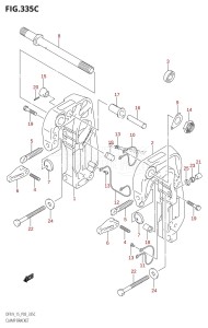 DF15 From 01503F-010001 (P03)  2010 drawing CLAMP BRACKET (DF9.9T,DF9.9TH)