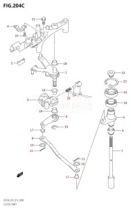 DF225T From 22503F-210001 (E01)  2012 drawing CLUTCH SHAFT (DF200Z:E01)