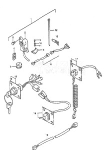 Outboard DT 55 drawing Panel Switch