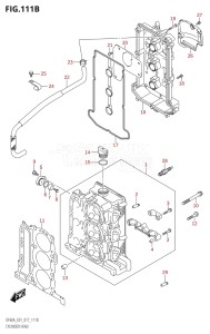 04003F-710001 (2017) 40hp E01-Gen. Export 1 (DF40A  DF40AQH  DF40ATH) DF40A drawing CYLINDER HEAD (DF40AQH:E01)