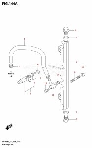 DF140BG From 14004F-440001 (E11 - E40)  2024 drawing FUEL INJECTOR (E11)