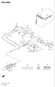 01504F-310001 (2013) 15hp P01-Gen. Export 1 (DF15A  DF15A    DF15AR  DF15AR    DF15AT) DF15A drawing TILLER HANDLE (DF9.9B:P01)