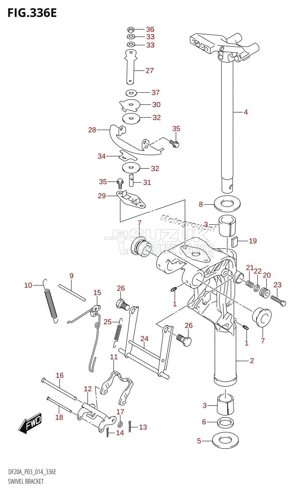 SWIVEL BRACKET (DF15A:P03)