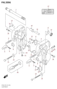 DF9.9B From 00995F-410001 (P03)  2014 drawing CLAMP BRACKET (DF15ATH:P03)