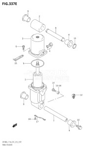 14003Z-410001 (2014) 140hp E01-Gen. Export 1 (DF140AZ) DF140AZ drawing TRIM CYLINDER (DF115AZ:E01)