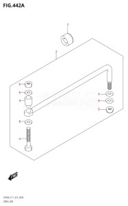 06002F-240001 (2022) 60hp E01 E40 E11-Gen. Export - Costa Rica (DF60AQH  DF60AQH  DF60AT  DF60AT  DF60ATH  DF60ATH) DF60A drawing DRAG LINK (DF40A,DF40AST,DF50A,DF50AVT,DF60A,DF60AVT,DF40ASVT)