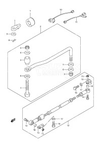 Outboard DF 115 drawing Drag Link