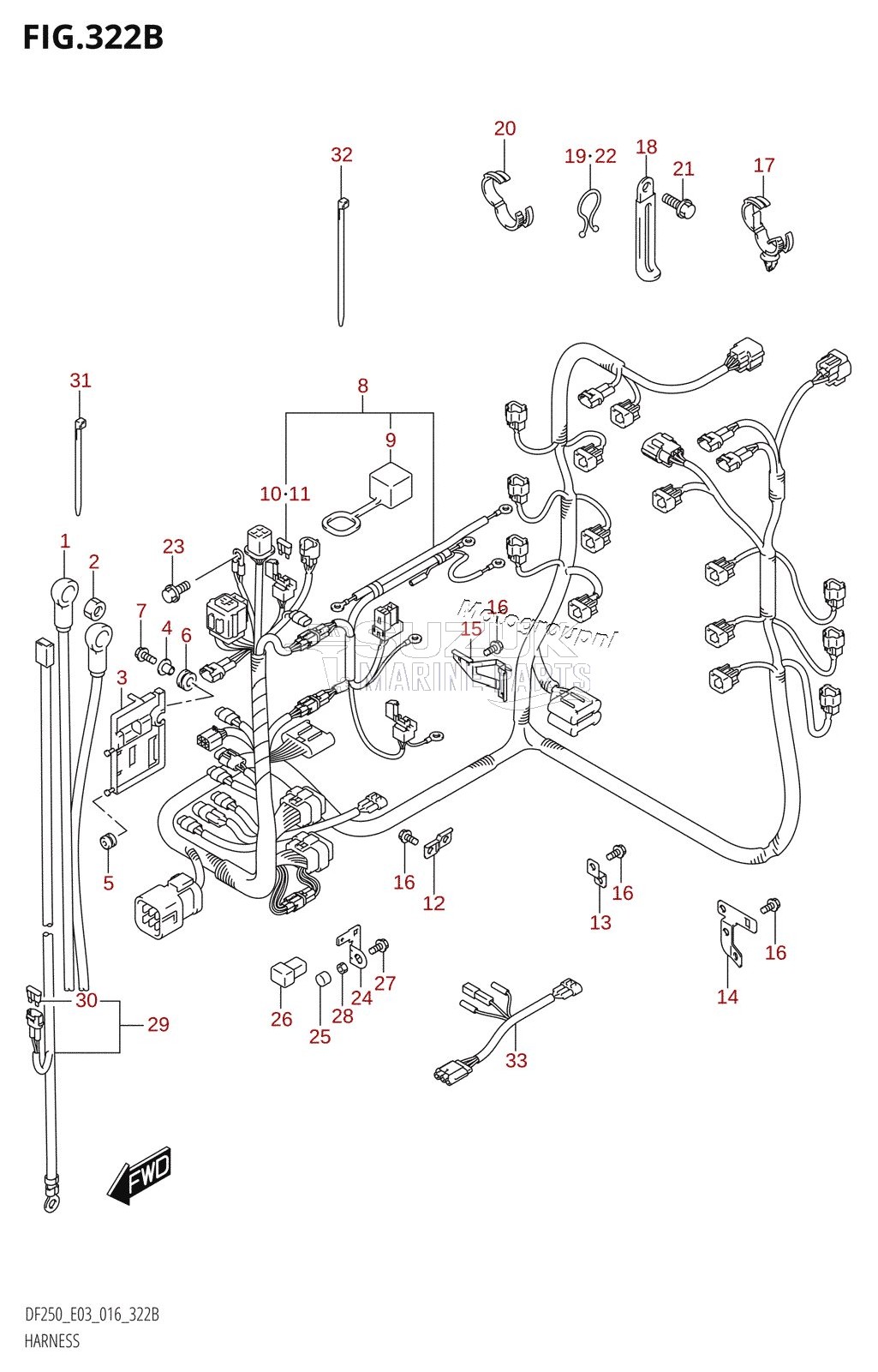 HARNESS (DF200Z:E03)