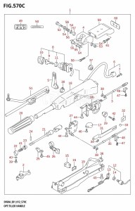 DF50A From 05003F-210001 (E01)  2012 drawing OPT:TILLER HANDLE (DF50A:E01)