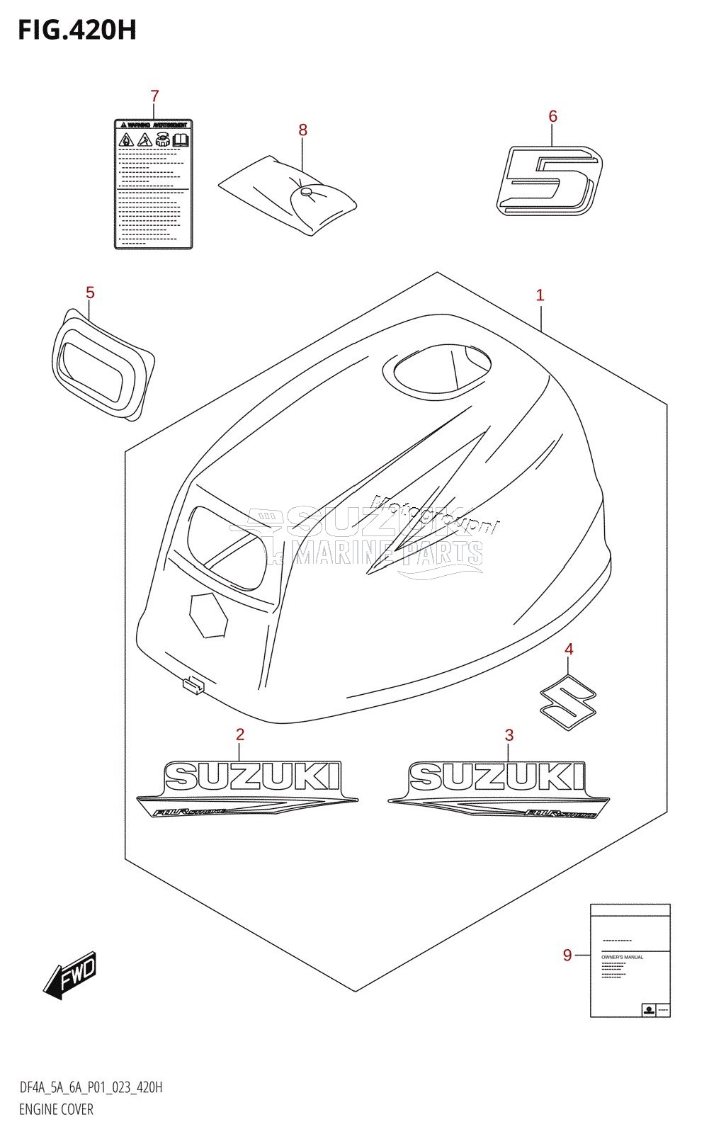 ENGINE COVER (DF5A:(021,022,023))