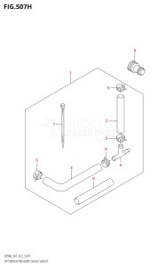 08002F-210001 (2012) 80hp E01 E40-Gen. Export 1 - Costa Rica (DF80A  DF80AT) DF80A drawing OPT:WATER PRESSURE GAUGE SUB KIT (DF90A:E40)