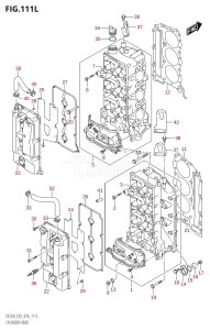 DF225Z From 22503Z-610001 (E01 E40)  2016 drawing CYLINDER HEAD (DF250Z:E01)