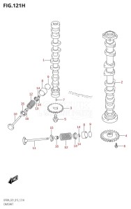 DF80A From 08002F-510001 (E03)  2015 drawing CAMSHAFT (DF90A:E40)