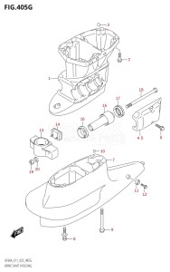 04003F-240001 (2022) 40hp E01 E11-Gen. Export 1-and 2 (DF40A  DF40AQH  DF40AQH  DF40AT  DF40AT  DF40ATH  DF40ATH) DF40A drawing DRIVE SHAFT HOUSING (DF50AVTH:E01,(DF50AVT,DF60AVT):E03)