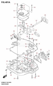 DF250ATSS From 25001N-440001 (E03)  2024 drawing ENGINE HOLDER (DF300A,DF250A)