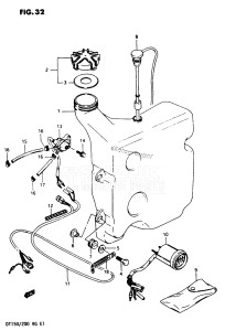 DT150 From 15001-601001 till 602891 ()  1986 drawing OIL TANK