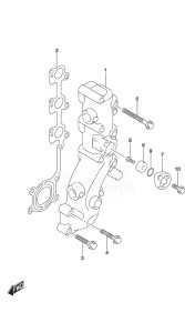 DF 25A drawing Exhaust Manifold