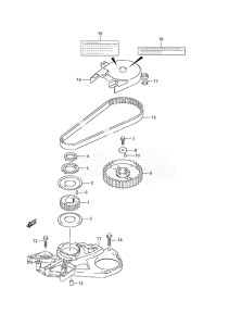 Outboard DF 9.9A drawing Timing Belt - w/Remote Control