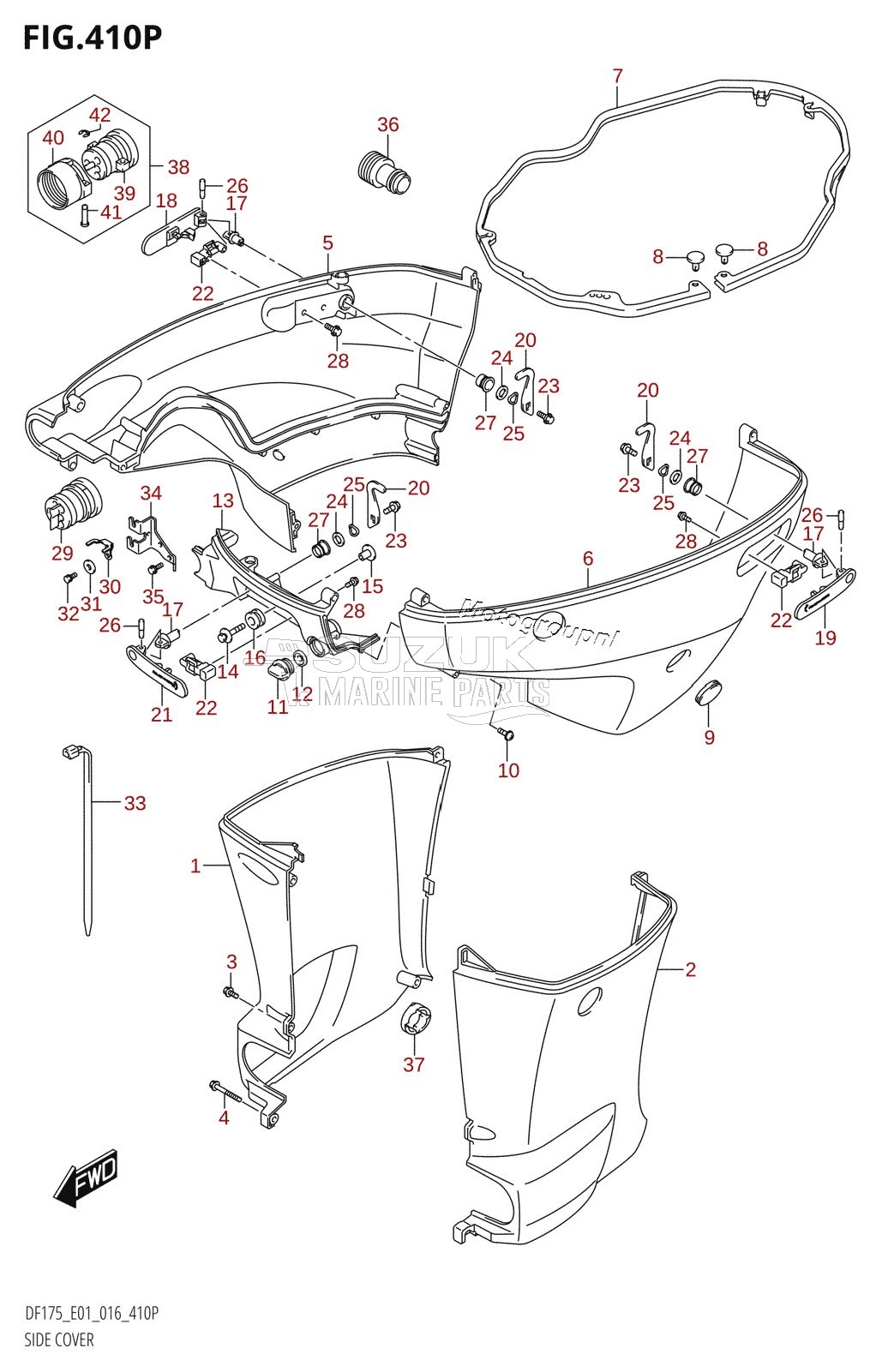 SIDE COVER (DF175Z:E40)