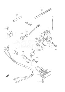 Outboard DF 9.9 drawing Rectifier Non-Remote Control