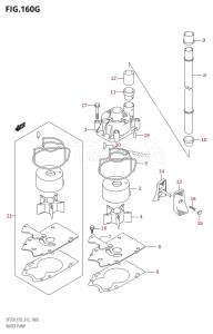 DF200 From 20002F-210001 (E03)  2012 drawing WATER PUMP (DF250ST:E03)