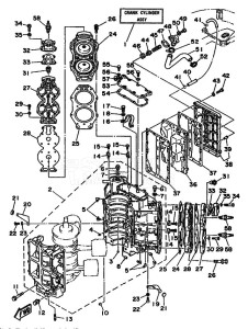 130B drawing CYLINDER--CRANKCASE