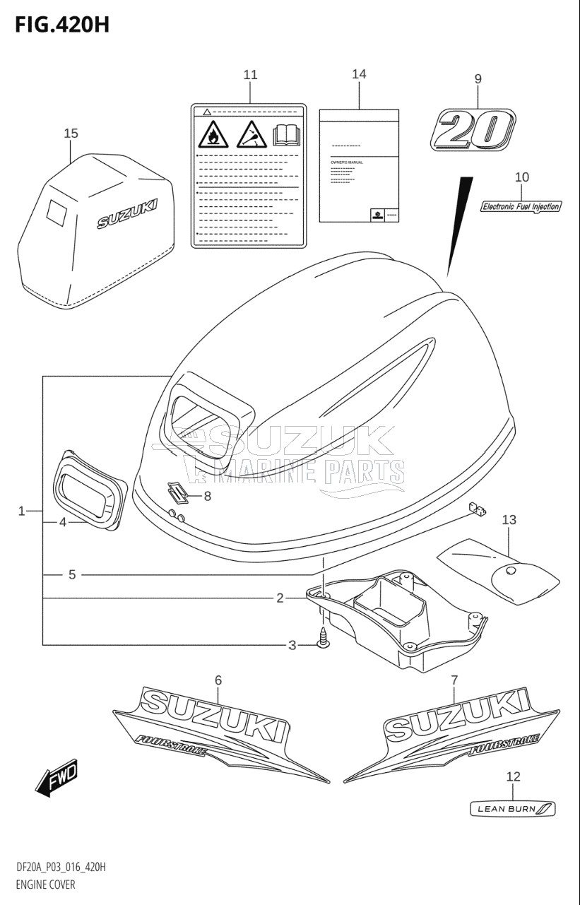 ENGINE COVER (DF20AR:P03)