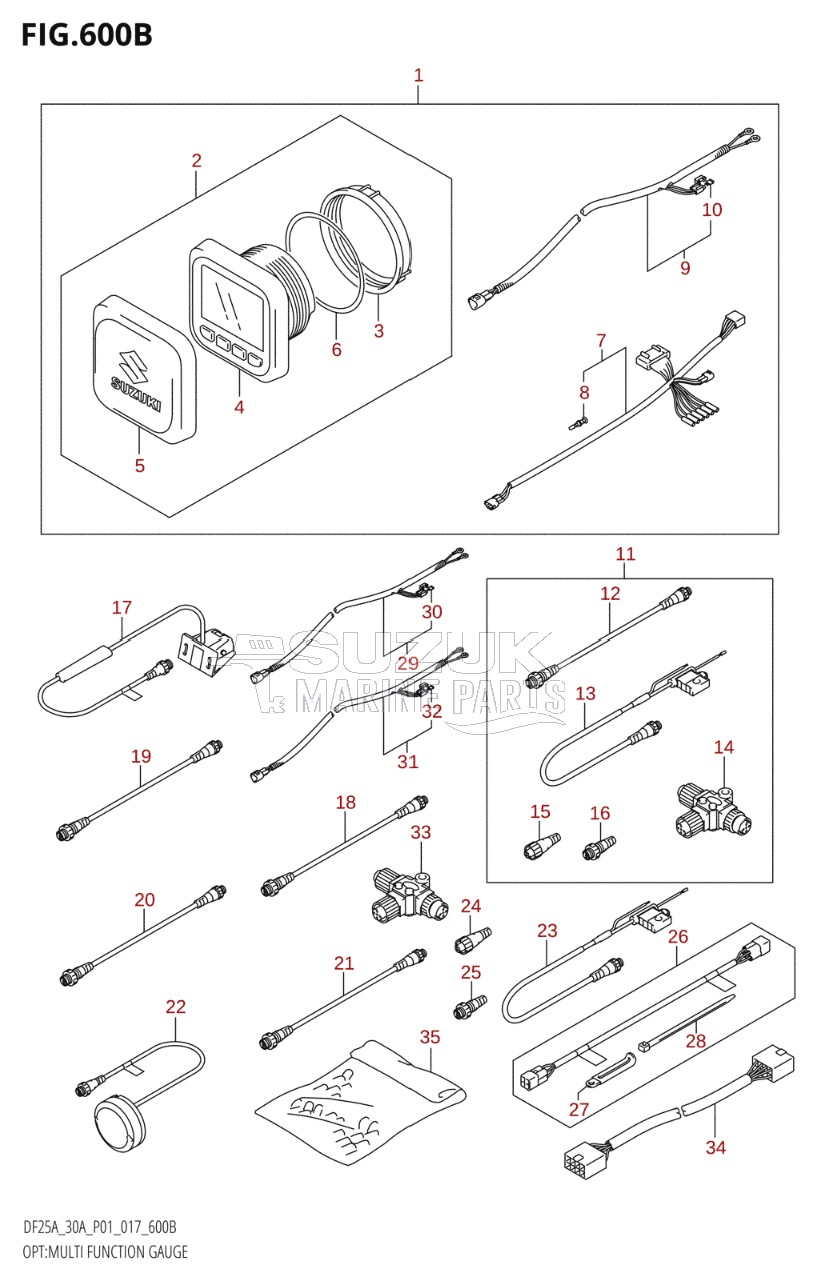 OPT:MULTI FUNCTION GAUGE (DF25AT:P01)