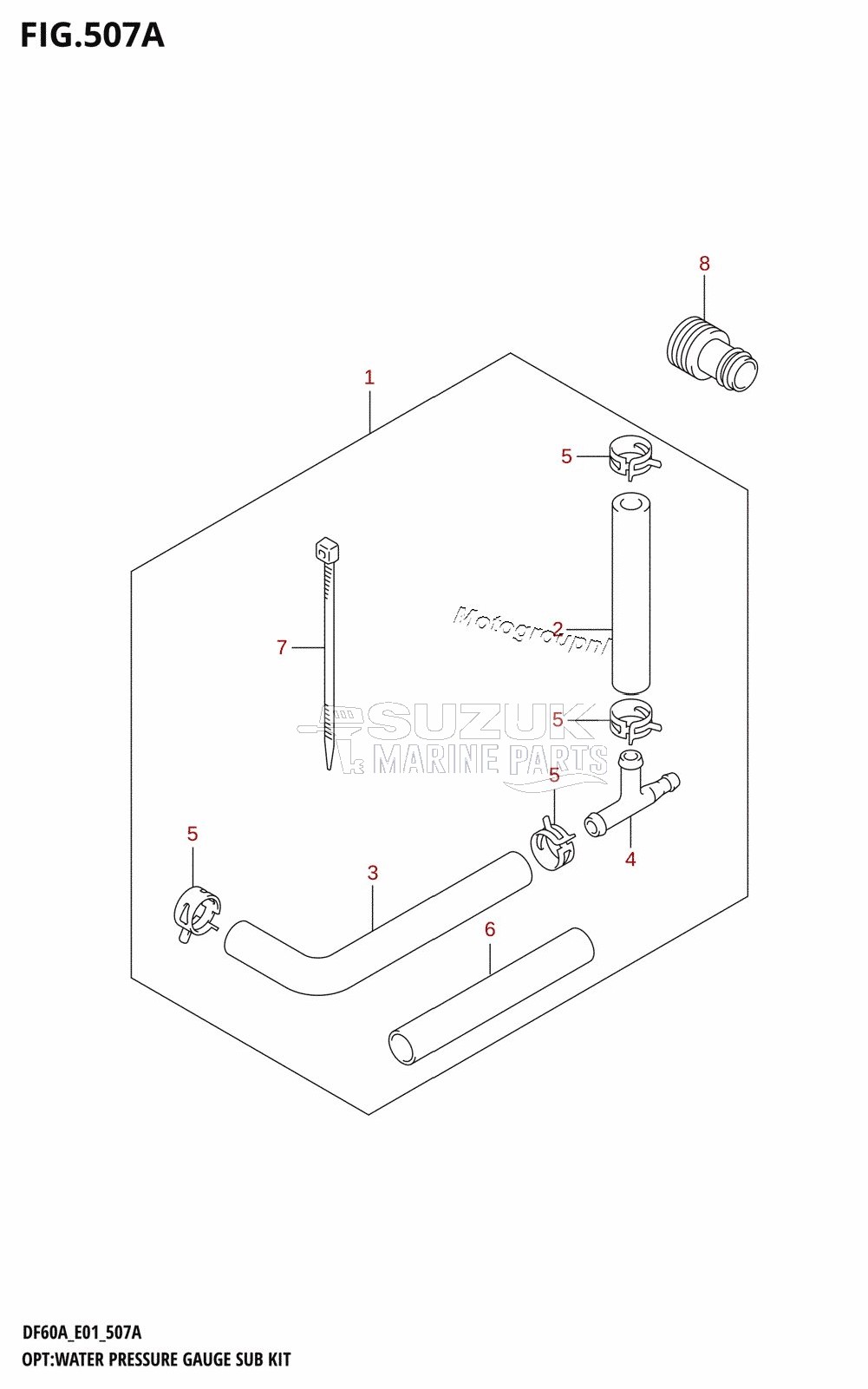 OPT:WATER PRESSURE GAUGE SUB KIT