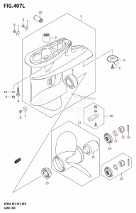 DF50A From 05003F-310001 (E01)  2013 drawing GEAR CASE (DF60ATH:E01)