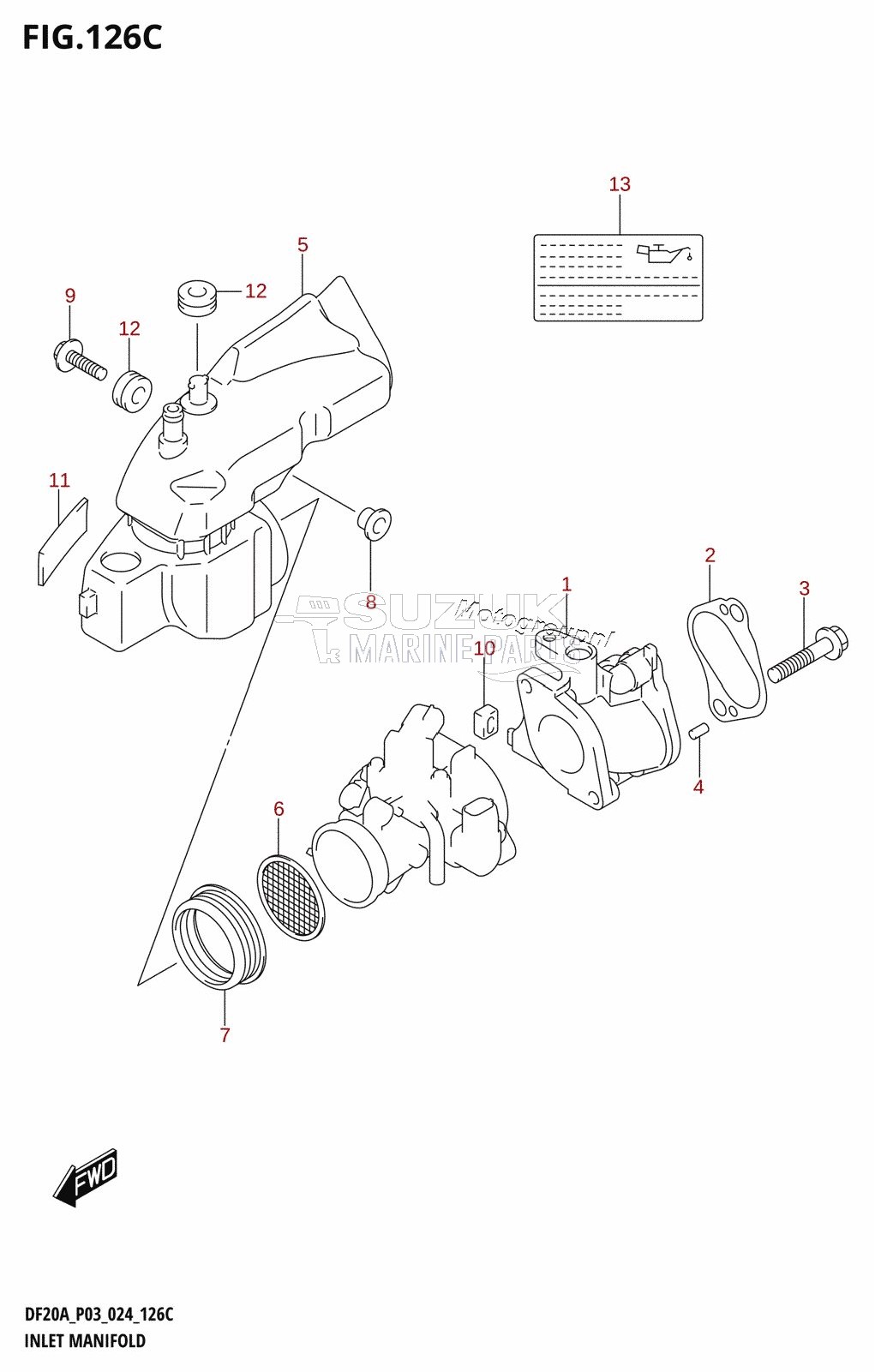 INLET MANIFOLD (DF20A,DF20AT,DF20ATH)