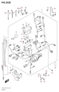 DF150Z From 15002Z-710001 (E01 E40)  2017 drawing HARNESS (DF175T:E01)