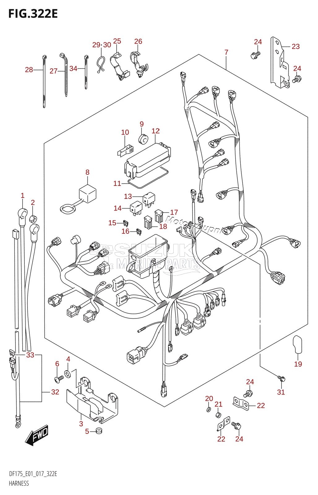 HARNESS (DF175T:E01)