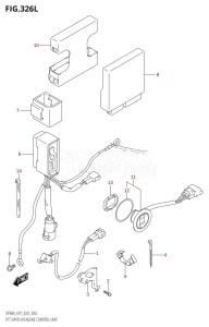 DF50A From 05003F-040001 (E01)  2020 drawing PTT SWITCH /​ ENGINE CONTROL UNIT (DF40ASVT)